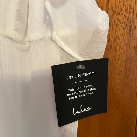 Lulu's Elegant White Ruffle Sundress Dress - Picture 7 of 7